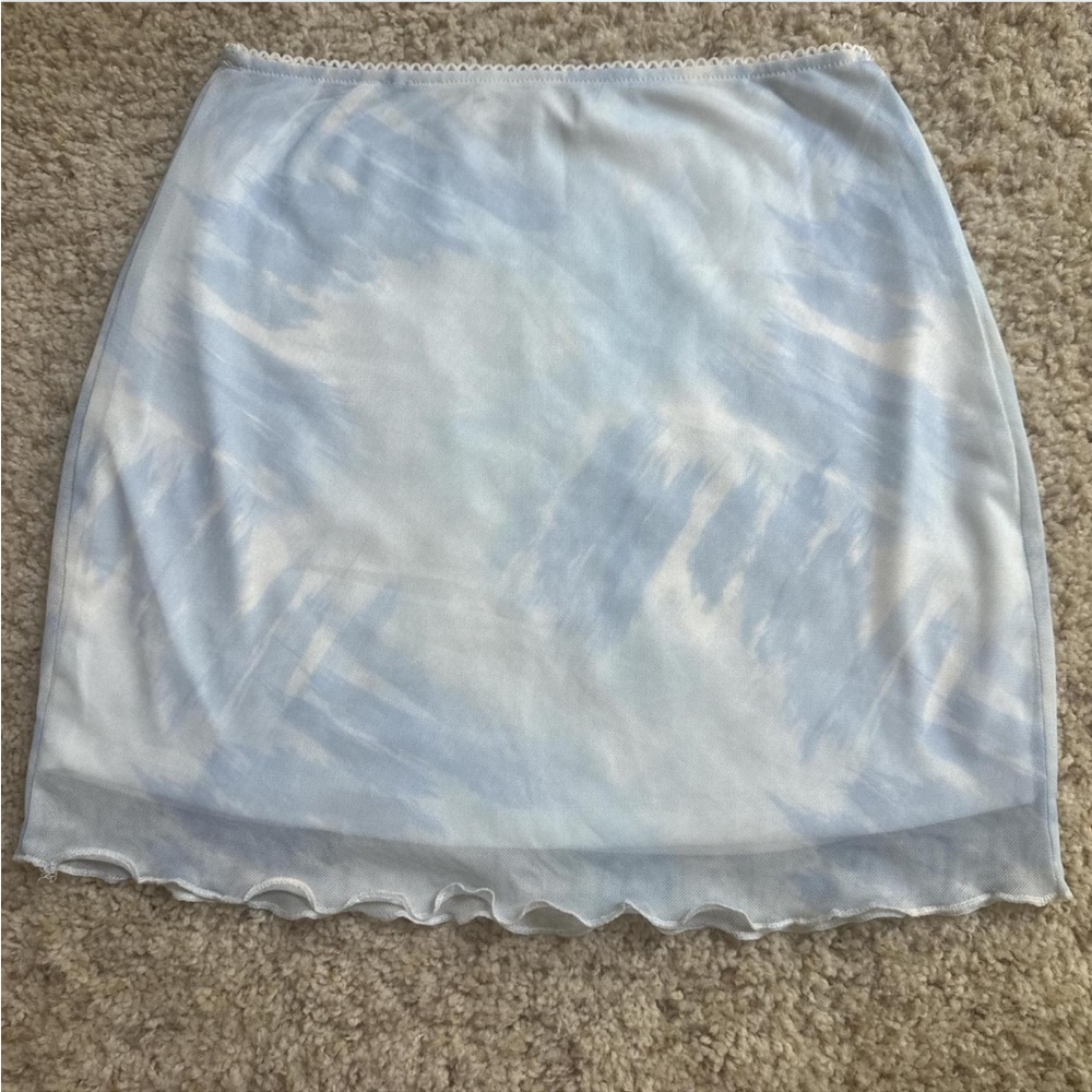 Pastel blue skirt